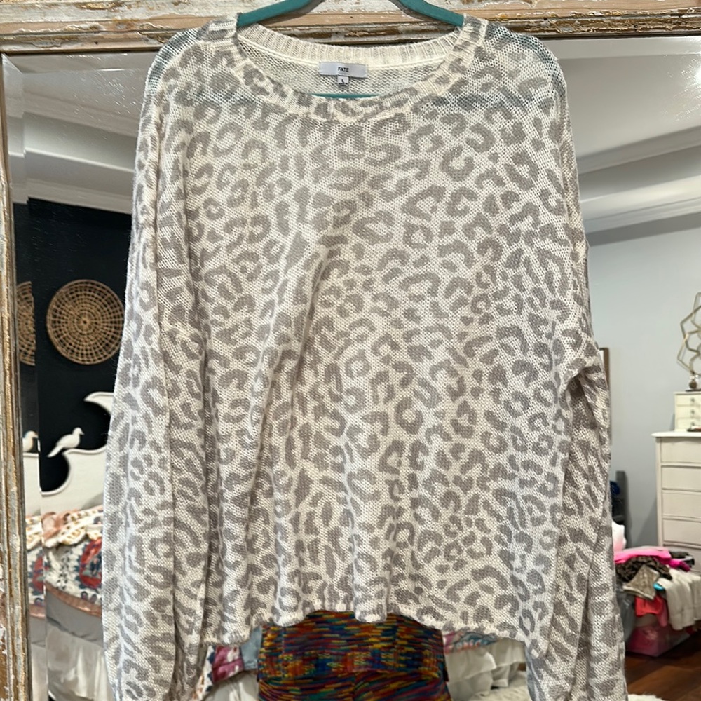 Fate leopard print sweater